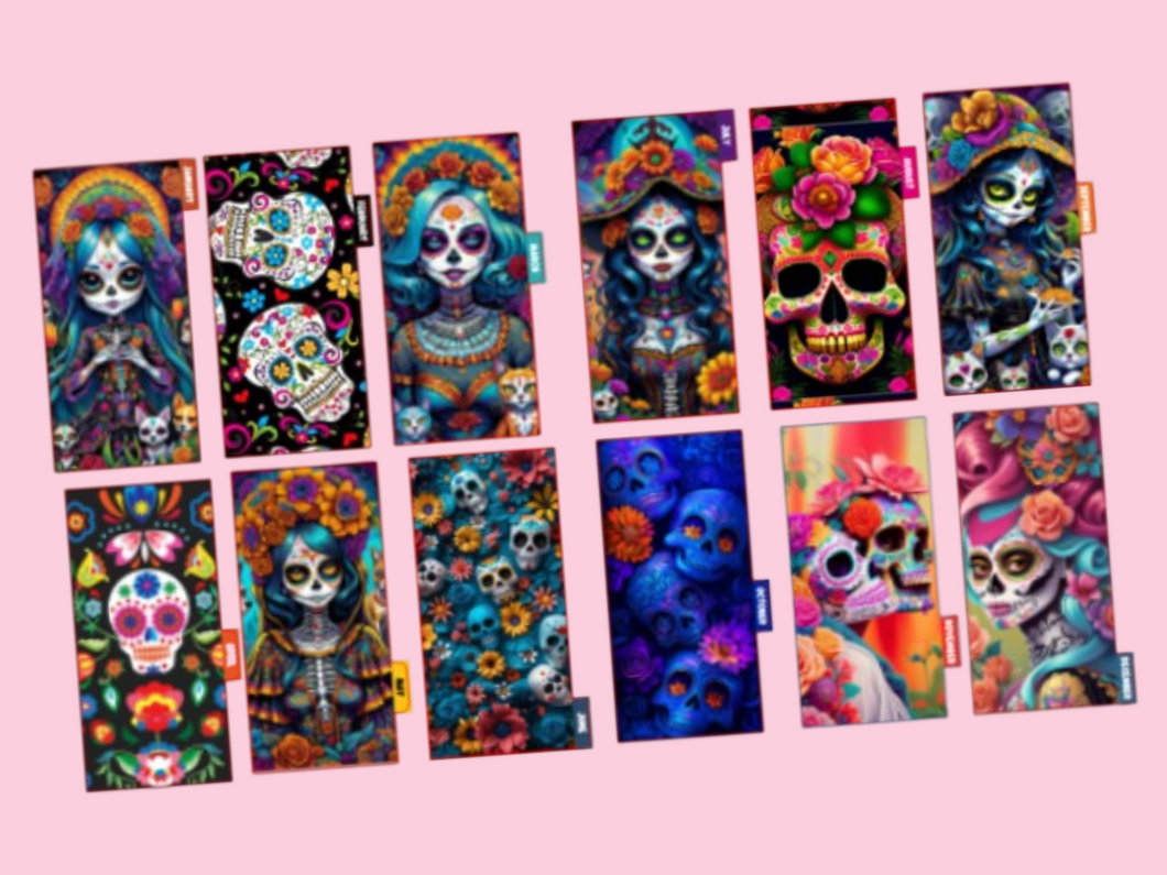 Cash Envelopes | Calaveras Dia de Muertos | 12 month Set