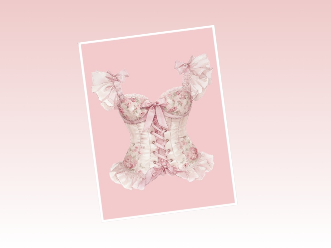 Planner Dashboard or Pocket | Coquette | Corset | A5 Wide Rings