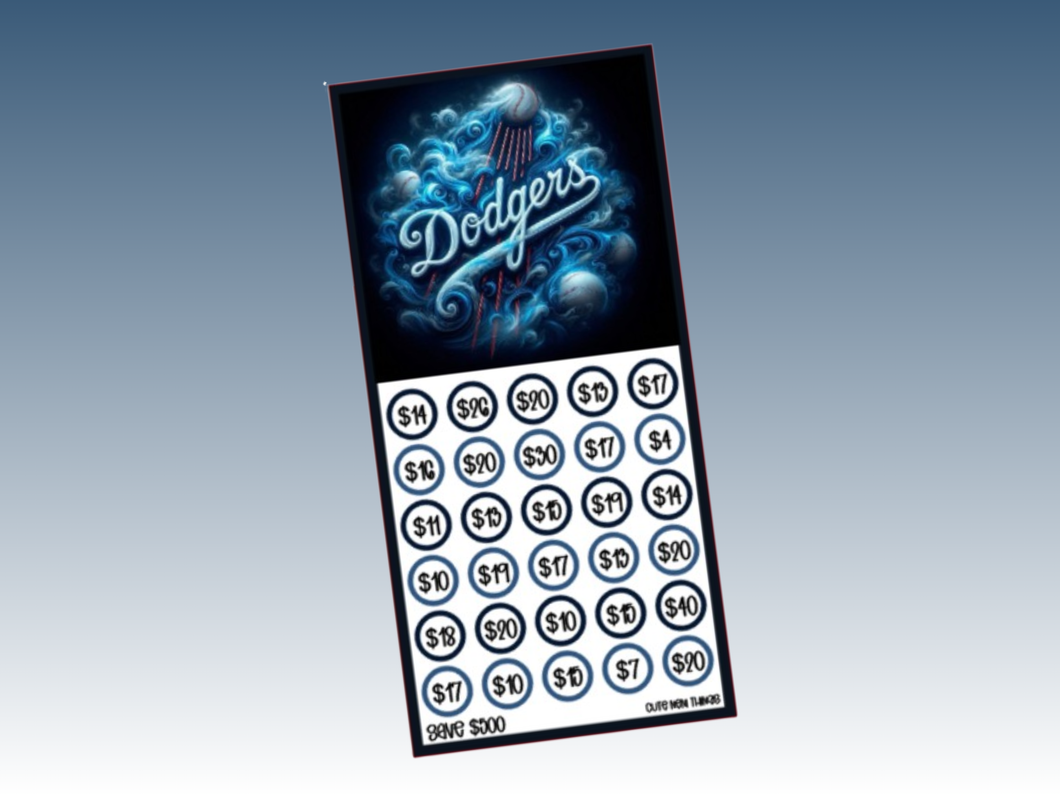 Savings Insert or Cash Envelope | Dodgers 500