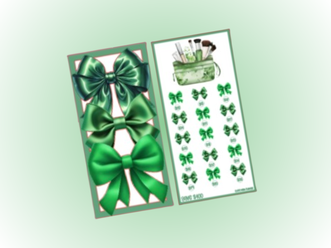 Savings Insert & Envelope Bundle | Green Makeup Bag | 400 Savings
