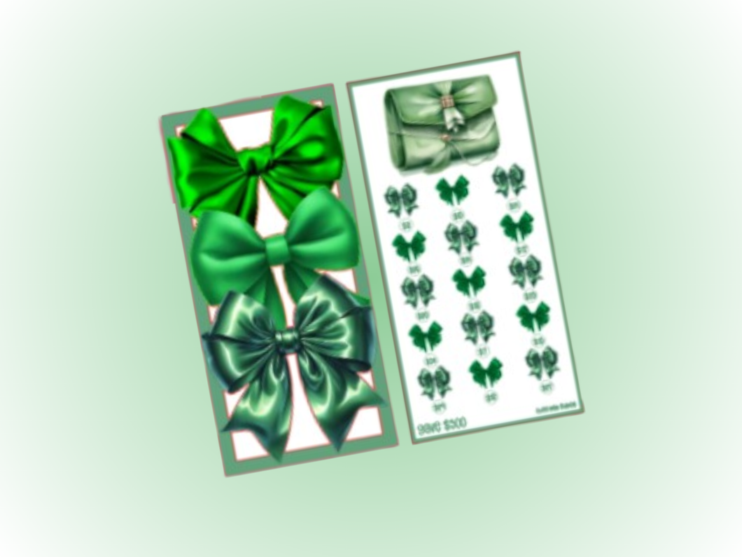 Savings Insert & Envelope Bundle | Green Purse | 300 Savings