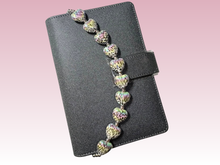 Load image into Gallery viewer, Heart Leopard | Binder Chain Charm | Fits A6 Binders
