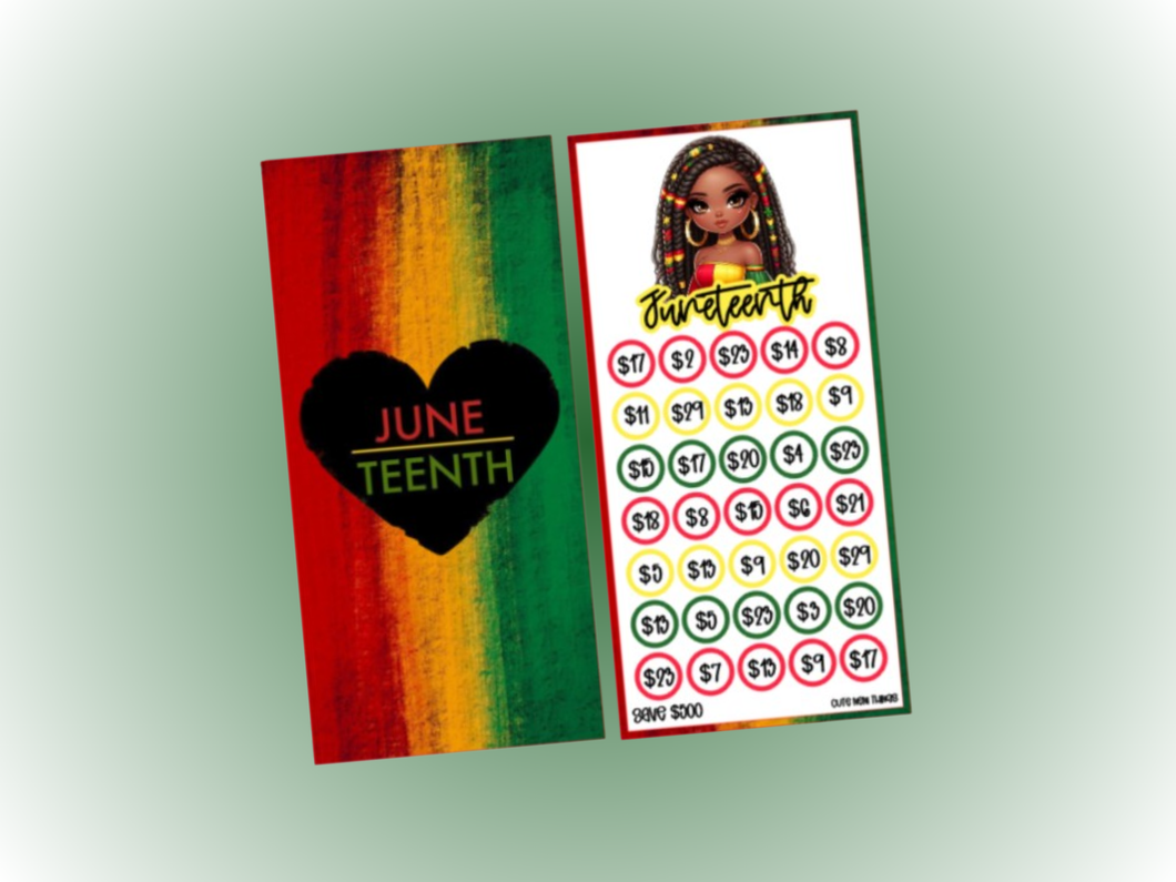 Savings Insert & Envelope Bundle | Juneteenth Savings