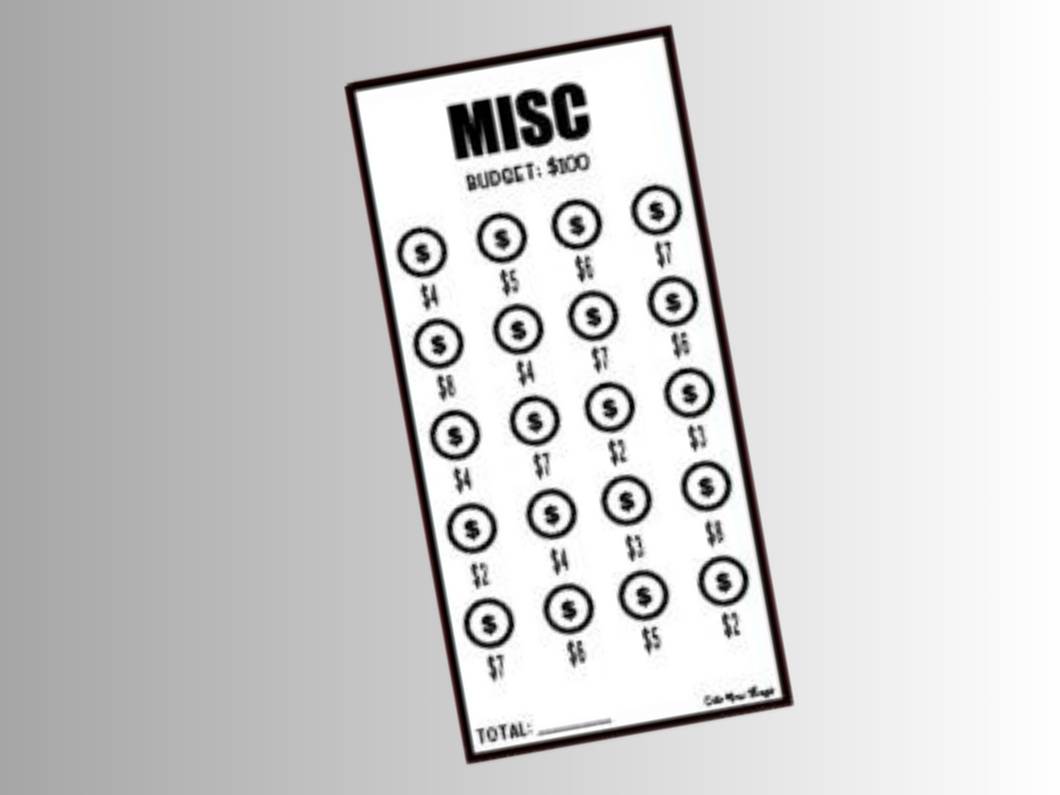 Savings Insert or Cash Envelope | Square | Misc
