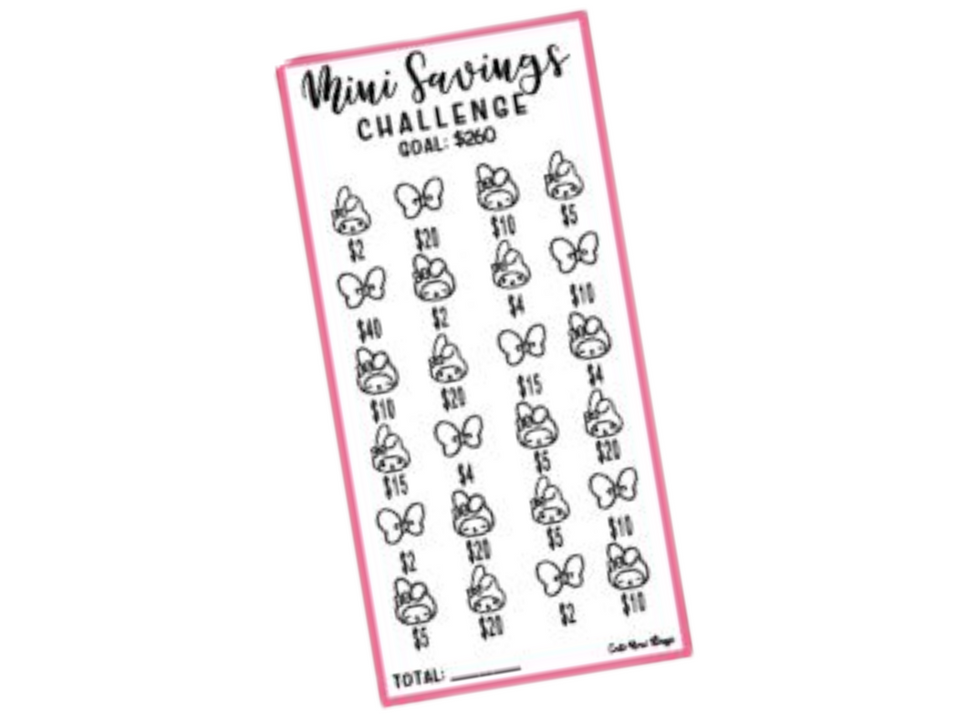Savings Insert or Cash Envelope | Square | My Melody Mini Savings