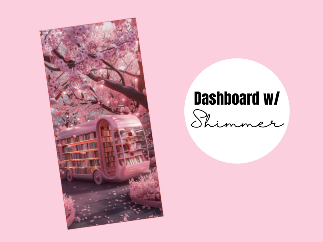 Planner Dashboard | Pink | Books on wheels