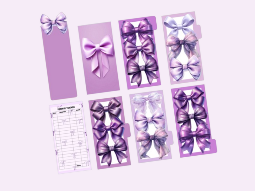 Budget Bundle | Purple Bow Set | Set of 8