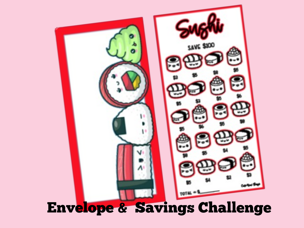 Savings Insert & Envelope Bundle | Food | Sushi Set